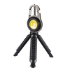 Lampe de poche à LED FlashlPortable portable avec socle pour pêche de camping avec lampe à porte-clés rechargeable