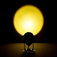 Lampe de Projection du coucher du soleil projecteur de lumière du coucher du soleil LED veilleuse romantique lumière ambiante visuelle alimenté par USB pour salon chambre Studio décor