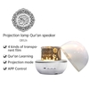 Lampe de Projection intelligente de petit haut-parleur BT avec lumière de couleur rotative 3D autour du mini haut-parleur portable Qur