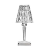 Lampe de table acrylique diamant 3 couleurs d