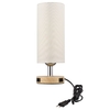Lampe de table de chevet à commande tactile avec ampoule LED E26 lumière blanche chaude lampe de table moderne 2 ports USB pour chambre salon