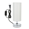 Lampe de Table de chevet Neoglint avec abat-jour rond en tissu lampe de chevet pour chambre salon bureau étude