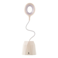 Lampe de table LED rechargeable Support de stylo Support de téléphone avec fonction de banque d