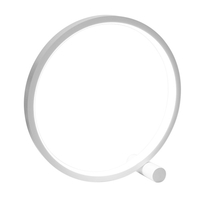 Lampe de table ronde à LED de 25 CM,  lampe de table de chevet de conception circulaire moderne,  lampe de table de lecture pour chambre,  salon,  bureau