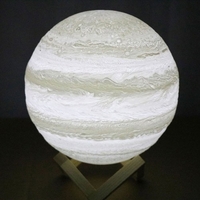 Lampe globe de lune imprimée en 3D Moon Night Light 18 cm