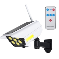 Lampe murale à énergie solaire fausse caméra LED lumière extérieure avec contrôleur