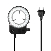 Lampe ronde à LED pour lampe de microscope pour lumière de microscope réglable à luminosité de microscope