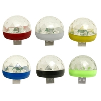 Lampe rotative à LED RGB USB Magic Ball Light (port USB + Android)