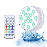 Lampe submersible de piscine avec télécommande RF Dimmable 13pcs RGBW LED Lampe fontaine