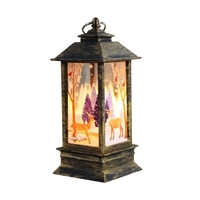 Lampe suspendue de lanterne de boule de neige de noël LED veilleuse chaude à piles actionnée pour les cadeaux d