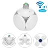 Lampe UFO de football déformable 220V E27 RGB avec haut-parleur intelligent BT
