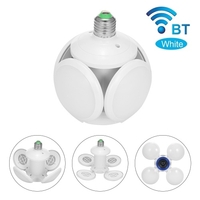 Lampe UFO de football déformable 220V E27 RGB avec haut-parleur intelligent BT