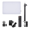 Lampe vidéo 38W avec support C-Clamp Bi-Color Temperature 3200-5500K Dimmable Brightness CRI 95 Ball Head Remote Control for Gaming Video Recording Video Conference Diffusion en direct