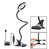 Lampes à clipser LED lampe de lecture travail apprentissage lampe de bureau couleur de la lumière luminosité réglable avec loupe