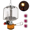 Lanterne à gaz de camping portable en plein air à allumage piézo-électrique Mini lampe de tente à gaz avec 3 manteaux