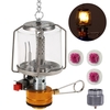 Lanterne à gaz de camping portable en plein air à allumage piézo-électrique Mini lampe de tente à gaz avec 3 manteaux