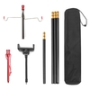 Lanterne amovible support de lampe de camping support de lampe support de lampe double support de lampe de suspension accessoire de camping portable