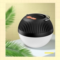 Lanterne de camping à LED Lanterne rechargeable avec crochet de suspension Boule ronde Lampes de tente portables pour camping Maison Tente Bureau Lumière de secours extérieure