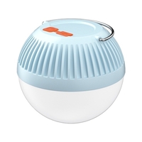 Lanterne de camping à LED Lanterne rechargeable avec crochet de suspension Boule ronde Lampes de tente portables pour camping Maison Tente Bureau Lumière de secours extérieure