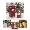 Lanterne LED de Noël LED à piles Lampe de fée Bonhomme de neige en forme d