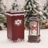 Lanterne LED de Noël LED à piles Lampe de fée Père Noël en forme d