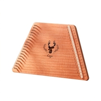Lap Harp 19 cordes fabricant de musique jouet acajou Instrument de musique