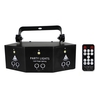 Laser fête lumière 9 yeux LED éclairage de scène LED lumière stroboscopique son activé télécommande pour fête KTV DJ Disco mariage