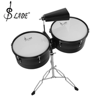 Latin Percussion 13"& Timbales 14" batterie avec support et Cowbell
