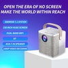 LD01 Portable LCD projecteur LED Android 7.1 Home cinéma 2.4G/5G double bande WiFi BT4.0 sans fil miroir lecteur multimédia HD AV USB TF carte entrée 3.5mm sortie Audio avec télécommande