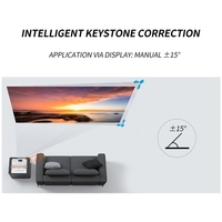 LD01 Portable LCD projecteur LED Android 7.1 Home cinéma 2.4G/5G double bande WiFi BT4.0 sans fil miroir lecteur multimédia HD AV USB TF carte entrée 3.5mm sortie Audio avec télécommande