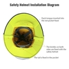 Le bord du casque de protection solaire convient au casque de protection solaire de sécurité réfléchissant pour les chantiers de construction Installation extérieure