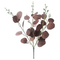 Le feuillage artificiel naturel de branches artificielles de Noël laisse la fleur
