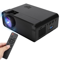 Le projecteur LED W13 prend en charge 1080P avec le système Android 6.0 Ports multiples pour le cinéma maison de bureau Prise européenne noire (Version Android)
