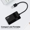 Lecteur de carte Lenovo D303 USB3.0 Lecteur de carte SD/TF/MS/CF 4-en-1 Transmission à grande vitesse Coque ABS Prise en charge de la lecture simultanée des données