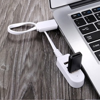 Lecteur de cartes multi-fonctions 3 ports HUB Splitter USB 3.0 haut débit pour ordinateur portable Cordon de charge pour ordinateur portable