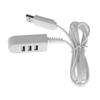 Lecteur de cartes multi-fonctions 3 ports HUB Splitter USB 3.0 haut débit pour ordinateur portable Cordon de charge pour ordinateur portable
