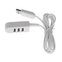 Lecteur de cartes multi-fonctions 3 ports HUB Splitter USB 3.0 haut débit pour ordinateur portable Cordon de charge pour ordinateur portable