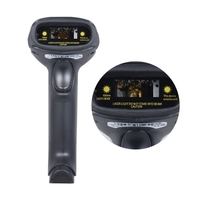 Lecteur de scanneur de code à barres sans fil à barres 2.4G pour ordinateur de poche avec récepteur Câble USB2.0 pour Supermarket Library Express Company Entrepôt de magasins de détail
