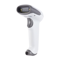 Lecteur de scanneur de code à barres sans fil à barres 2.4G pour ordinateur de poche avec récepteur Câble USB2.0 pour Supermarket Library Express Company Entrepôt de magasins de détail
