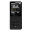 Lecteur MP3 portable Écran TFT 1, 8 pouces Microphone intégré Prise en charge de la batterie au lithium Carte TF avec radio FM Enregistrement vocal Noir