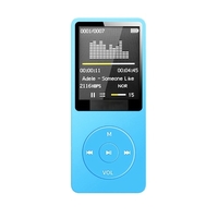Lecteur MP3 portable Écran TFT 1, 8 pouces Microphone intégré Prise en charge de la batterie au lithium Carte TF avec radio FM Enregistrement vocal Noir
