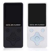 Lecteur numérique T1 MP3 MP4 Écran de 1, 8 pouces Lecteur de musique Lecteur Audio vidéo sans perte Support E-book Radio FM Enregistrement vocal Carte TF Chronomètre