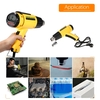 Électrique pistolet à air chaud réglable Outils Heat IC SMD soudage température contrôlée LODESTAR haute qualité numérique LCD avec buse 2000W AC220