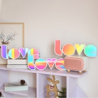 LED amour lettre lumières amour signe lampe éclairer lettre amour signe coloré lumière pour saint valentin mariage romantique proposition fête maison Bar décoration
