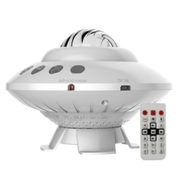 LED Aurora projecteur étoile lampe de Projection BT haut-parleur veilleuse avec télécommande chambre atmosphère lampe