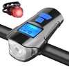 LED Bike Light Rechargeable Bike Tail Light et Front Light Set Cycle Phare avec compteur de vitesse de vélo Odomètre
