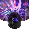 LED boule lumière projecteur lumière BT musique haut-parleur lecteur 360 ° rotation projecteur pour chambre DJ fête lampe USB projecteur alimenté veilleuse