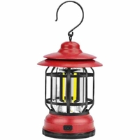 LED Camping lanterne suspendus jardin lumières en plein air Dimmable fée lumières étanche rétro Bronze Camp lumières pour balcon déco jardin lumière blanche