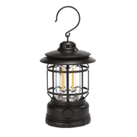 LED Camping lanterne suspendus jardin lumières en plein air Dimmable fée lumières étanche rétro Bronze Camp lumières pour balcon déco jardin lumière blanche