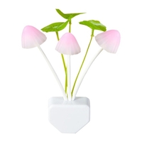 LED Champignon Veilleuse Automatique Marche/Arrêt LED Capteur Lumières Brancher Dans Applique Murale Mignonne Lampe Champignon pour Escalier Salle De Bains Chambre D